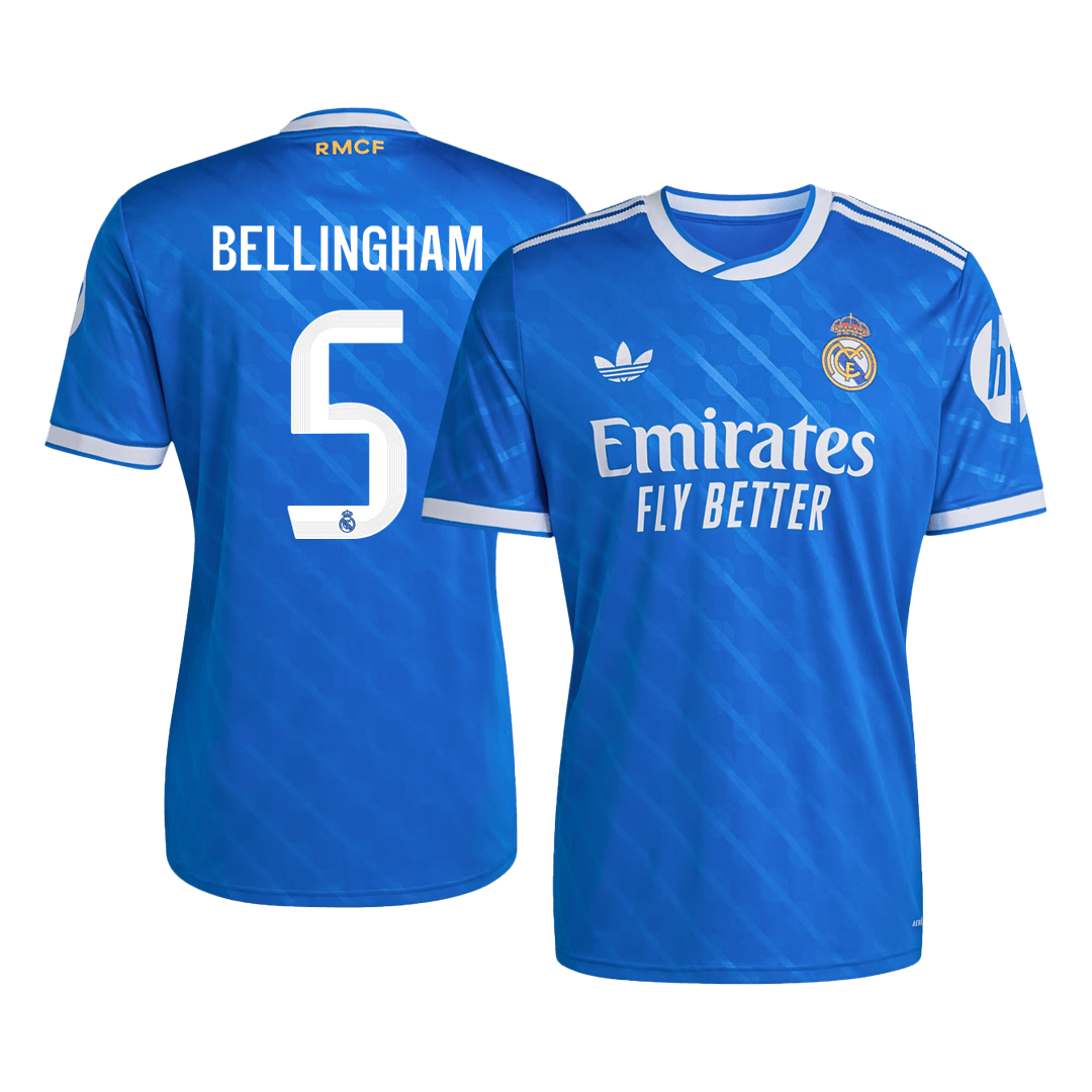Real Madrid Tröja BELLINGHAM #5 2025/26 Tredje Blå