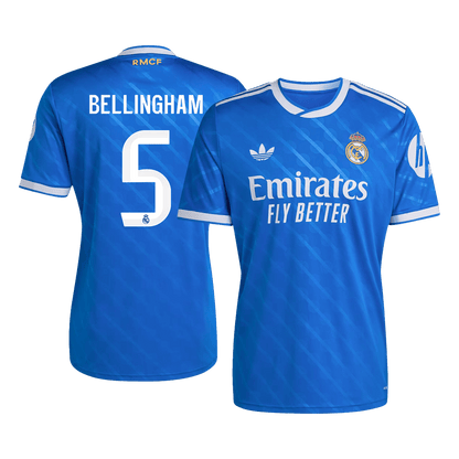 Real Madrid Tröja BELLINGHAM #5 2025/26 Tredje Blå