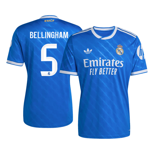 Real Madrid Tröja BELLINGHAM #5 2025/26 Tredje Blå