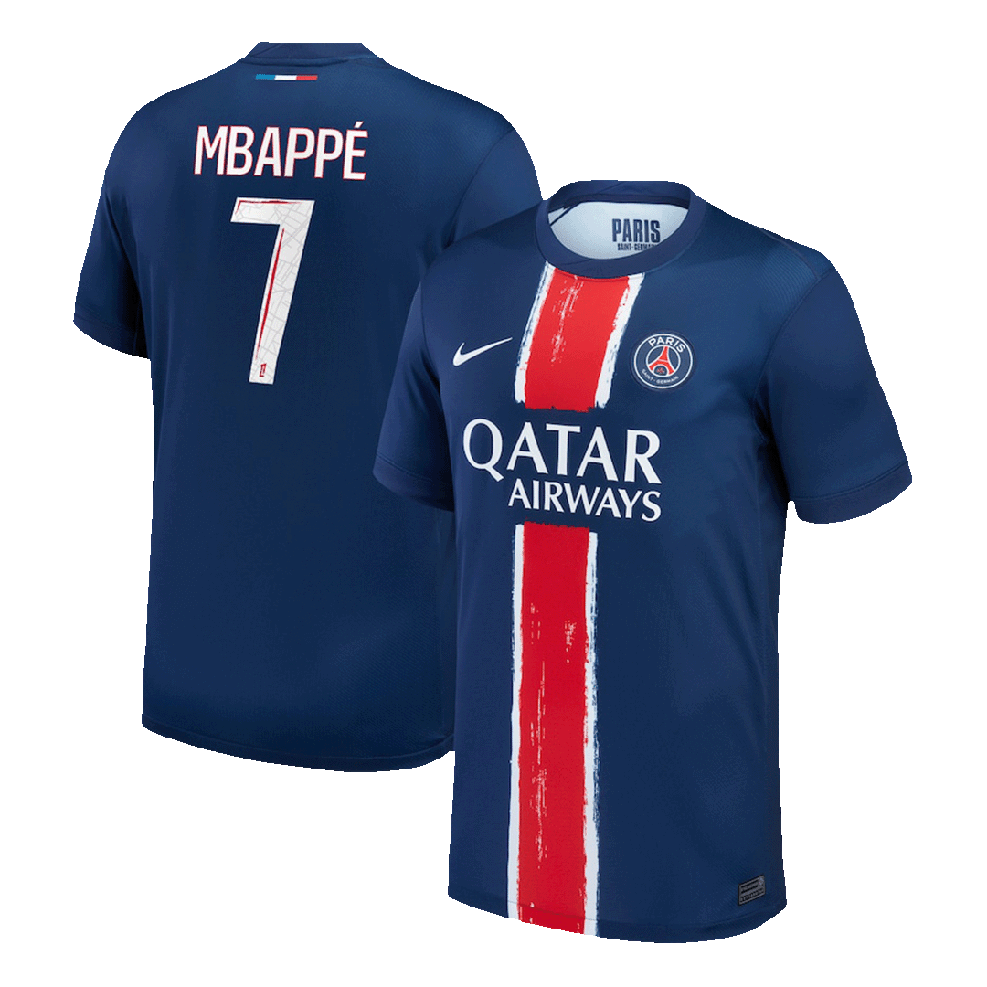 PSG Tröja MBAPPÉ #7 2024/25 Hemma Mörkblå