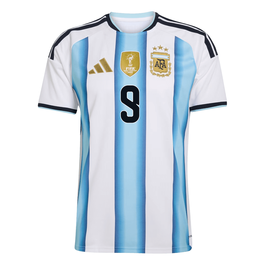 J.ÁLVAREZ #9 Argentina Tröja 2026 Hemma Premium Blå & Vit