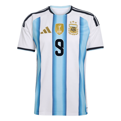 J.ÁLVAREZ #9 Argentina Tröja 2026 Hemma Premium Blå & Vit-10