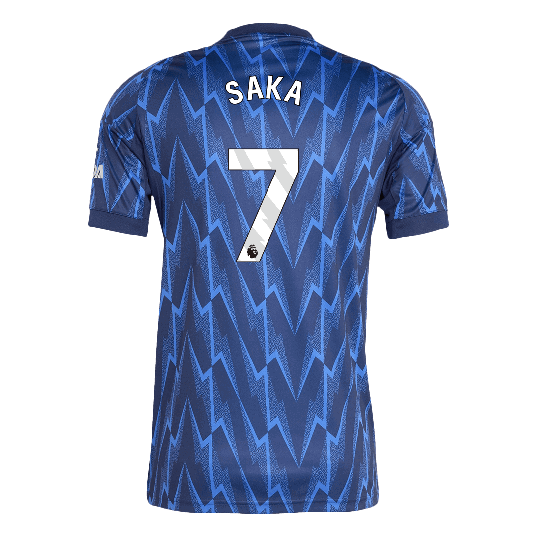 Arsenal Tröja SAKA #7 2025/26 Borta Blå-11