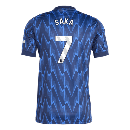 Arsenal Tröja SAKA #7 2025/26 Borta Blå-11