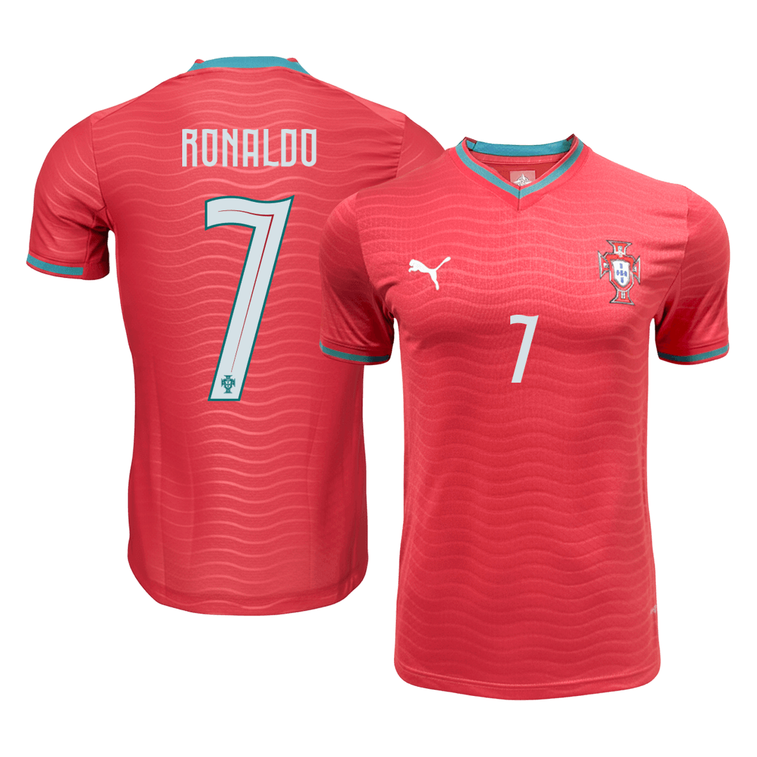 Portugal Tröja RONALDO #7 2026 Hemma Autentisk Röd