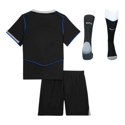 Chelsea Tröja 2025/26 Tredjeställ Svart Barn-11