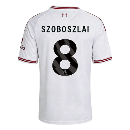 Liverpool Tröja SZOBOSZLAI #8 2026/27 Borta Vit-3