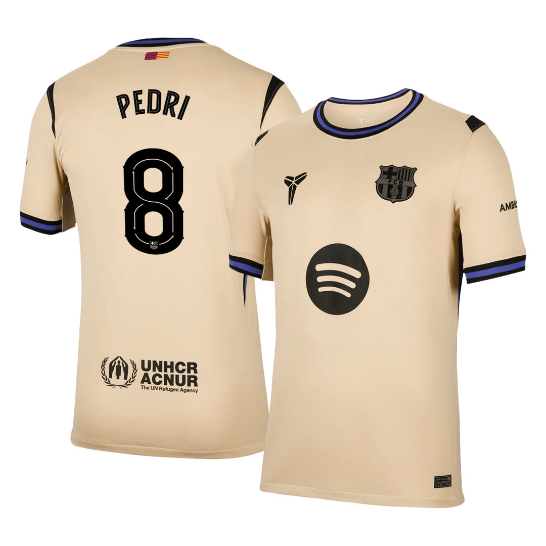Barcelona Tröja PEDRI #8 2025/26 Borta Gul - UCL