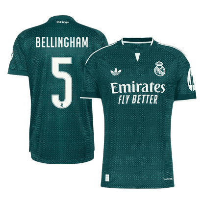 Real Madrid Tröja BELLINGHAM #5 2026/27 Borta Autentisk Grön