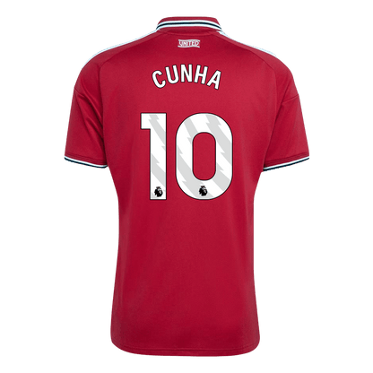 Manchester United Tröja CUNHA #10 2026/27 Hemma Röd-10