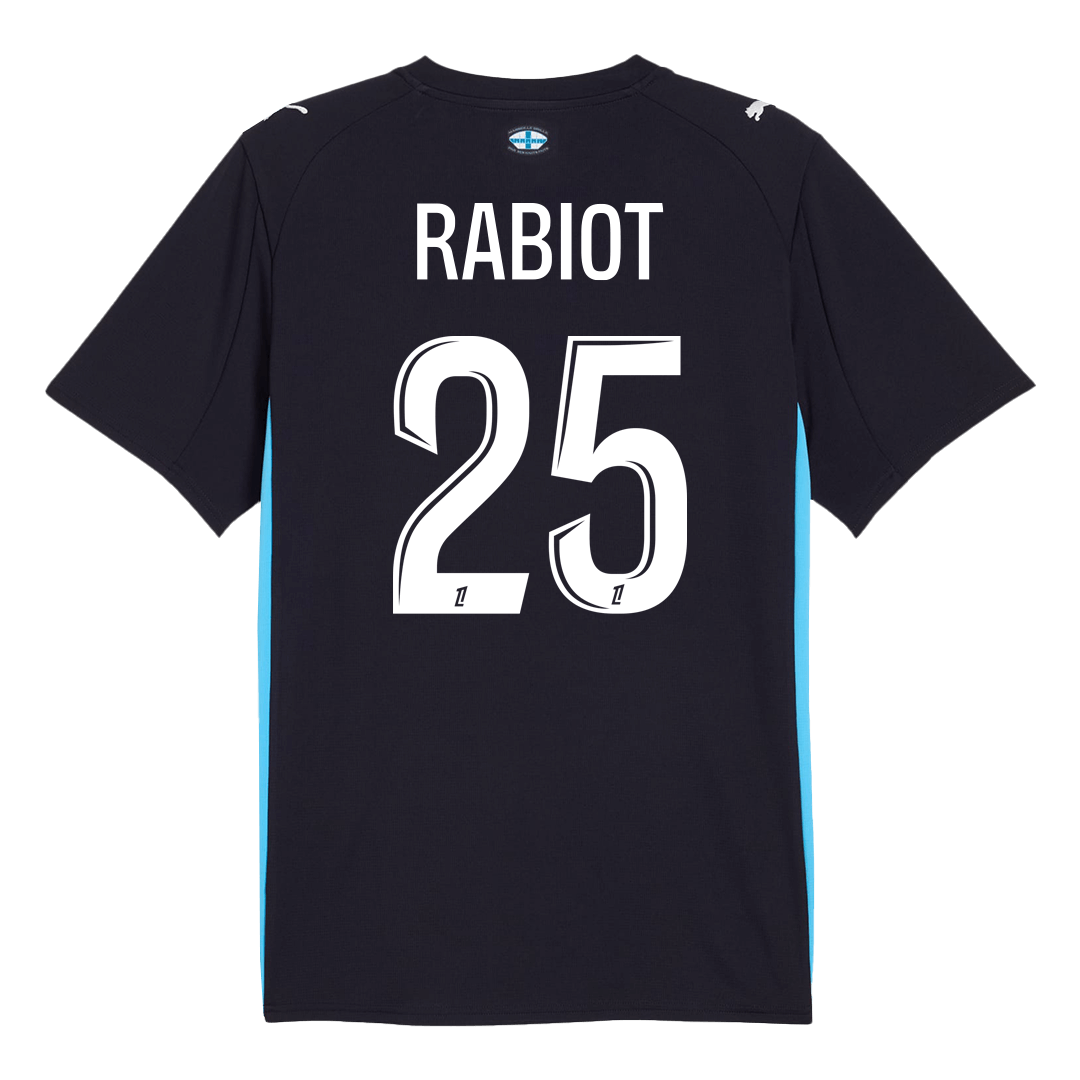 Marseille Tröja RABIOT #25 2025/26 Borta Mörkblå
