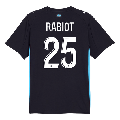 Marseille Tröja RABIOT #25 2025/26 Borta Mörkblå-12