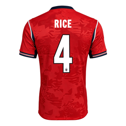 England Tröja RICE #4 2026 Borta Röd-8
