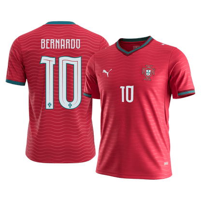 BERNARDO #10 Portugal Tröja 2026 Hemma Premium Röd