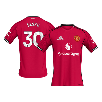 ŠEŠKO #30 Manchester United Tröja 2025/26 Hemma Premium Röd