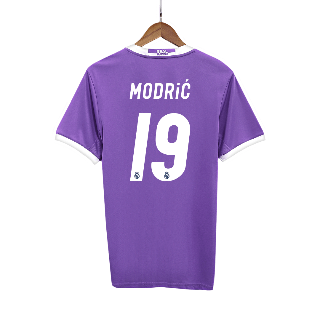 MODRIĆ #19 Real Madrid Bortatröja 2016/17 Retro Tröja
 Lila
