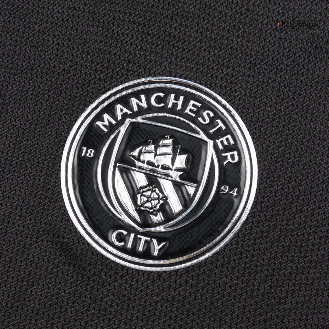 Manchester City Tröja 2025/26 Borta Långärmad Svart-6