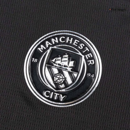 Manchester City Tröja 2025/26 Borta Långärmad Svart-6