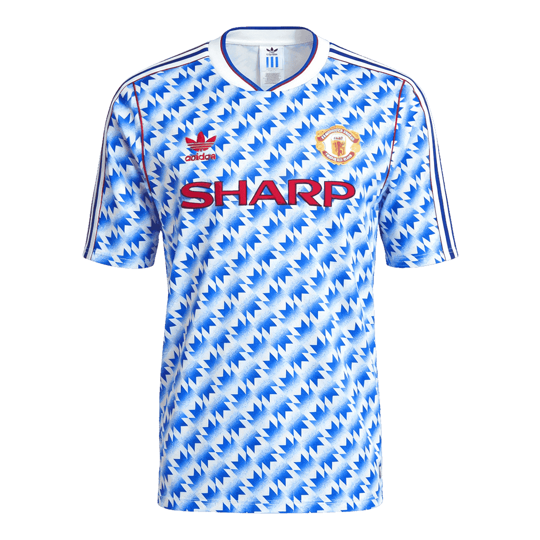 Manchester United Bortatröja 1990/92 Retro Tröja
 Blå