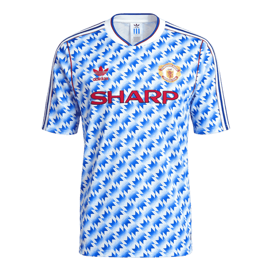 Manchester United Bortatröja 1990/92 Retro Tröja
 Blå