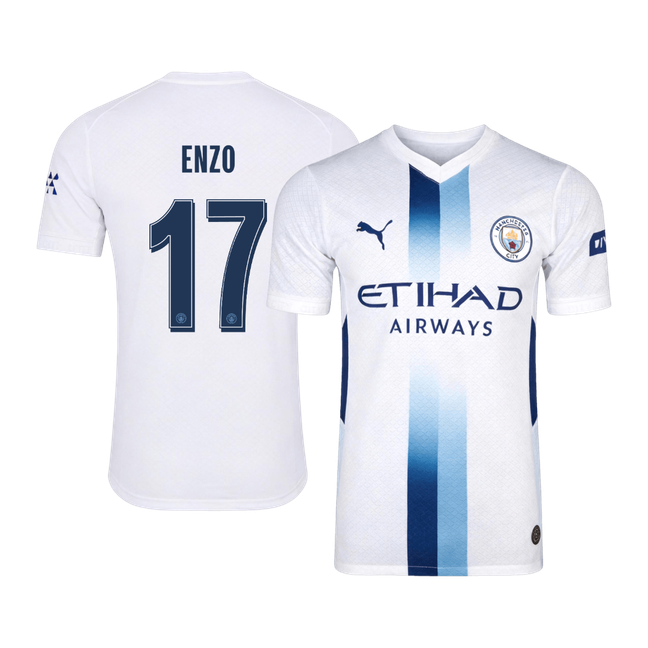 Manchester City Tröja ENZO #17 2026/27 Tredje Autentisk Vit - UCL
