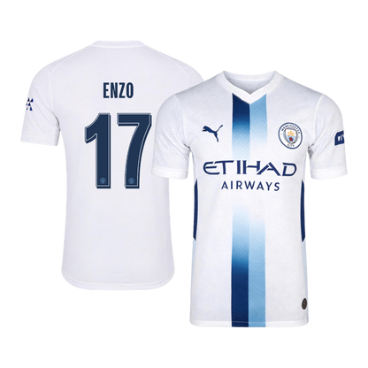 Manchester City Tröja ENZO #17 2026/27 Tredje Autentisk Vit - UCL
