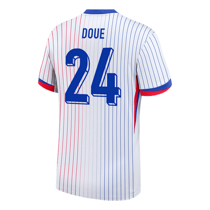 Frankrike Tröja DOUE #24 Euro 2024 Borta Vit-7