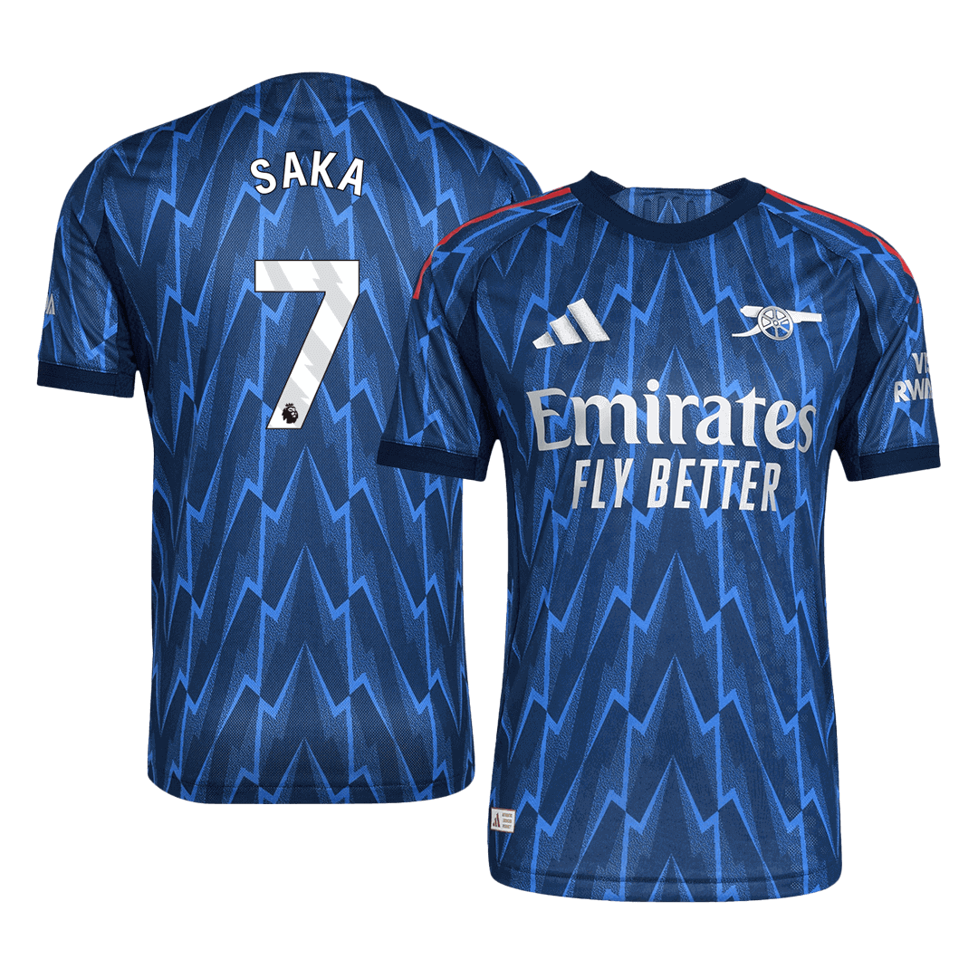 Arsenal Tröja SAKA #7 2025/26 Borta Blå