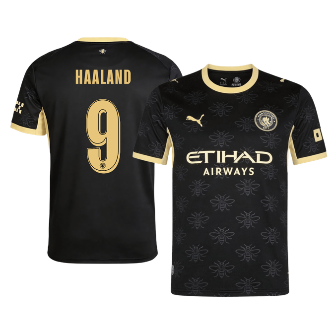 Manchester City Tröja HAALAND #9 2026/27 Borta Svart - UCL