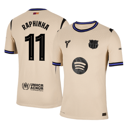 Barcelona Tröja RAPHINHA #11 2025/26 Borta Gul - UCL