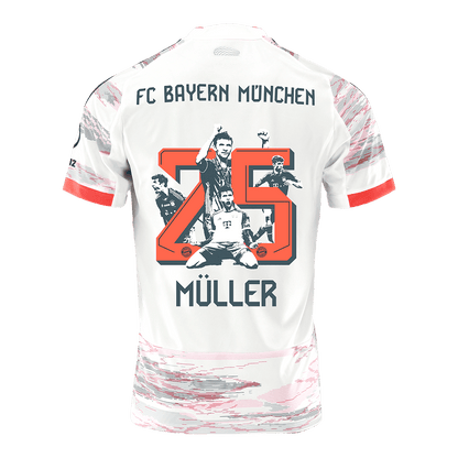 Bayern Munich Tröja MÜLLER Special #25 2025/26 Borta Vit-12