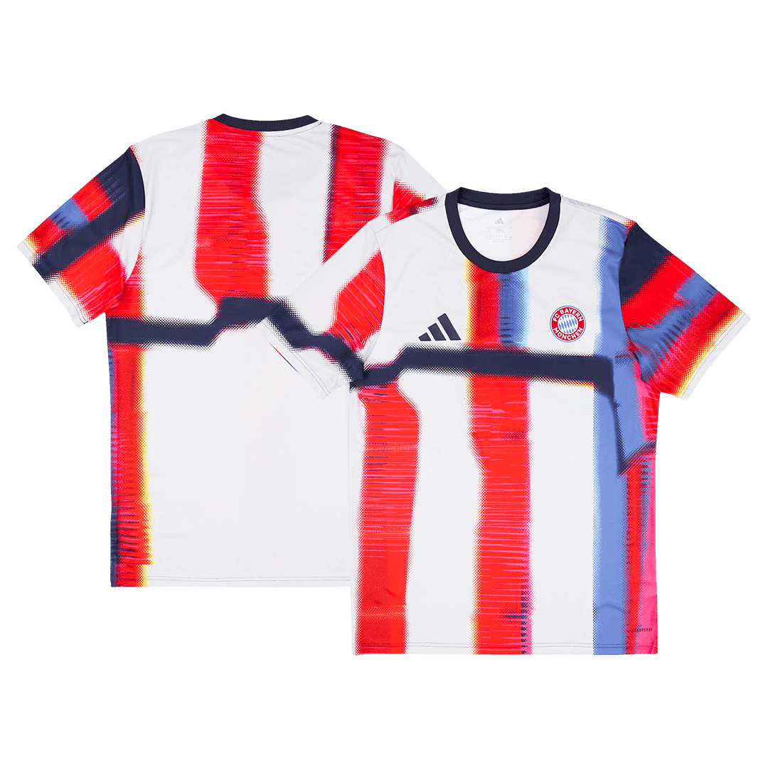 Bayern Munich Tröja 2025/26 Före match Röd & Vit-7