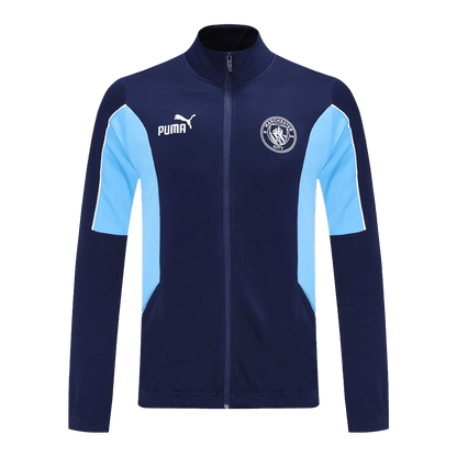 Manchester City Träningsset (Jacka+Byxor) 2025/26 Mörkblå-17