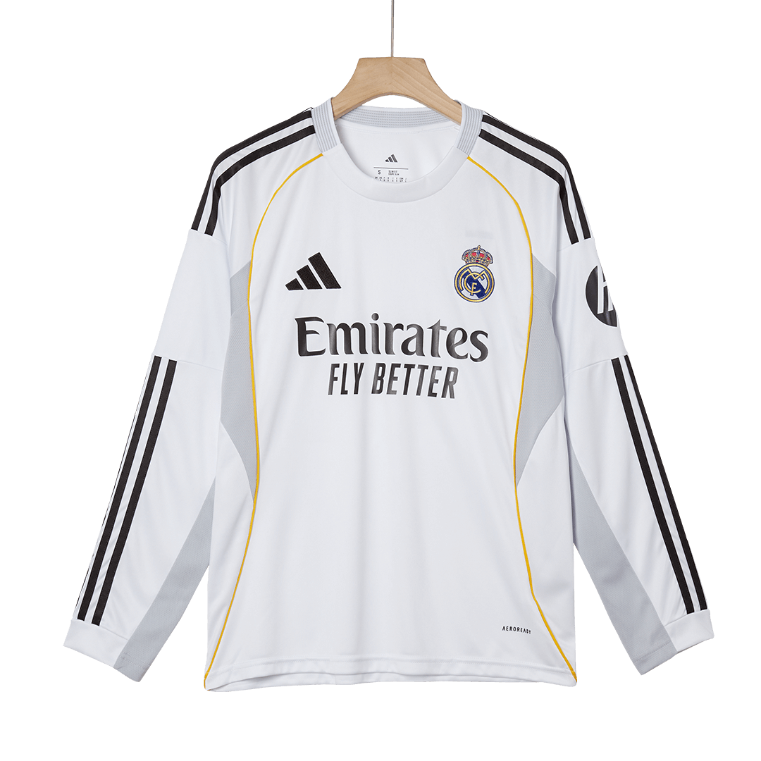 Real Madrid Tröja 2025/26 Hemma Långärmad Vit-9
