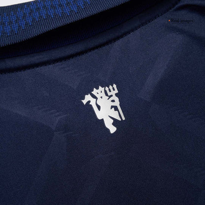 Manchester United Tröja 2024/25 Borta Mörkblå Dam-3