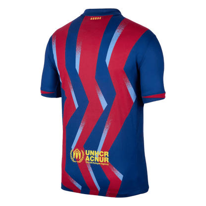 Barcelona Tröja 2025/26 Fourth Away Röd & Blå-3