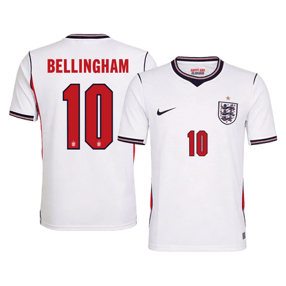 England Tröja BELLINGHAM #10 2026 Hemma Vit