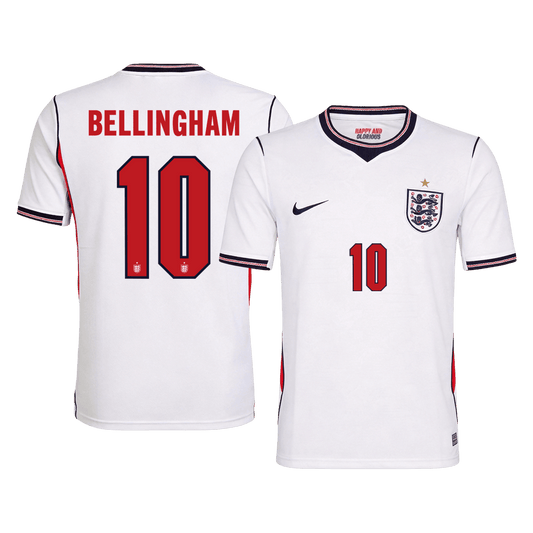 England Tröja BELLINGHAM #10 2026 Hemma Vit
