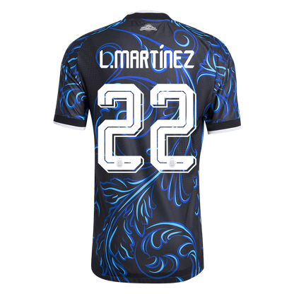 Argentina Tröja L. MARTÍNEZ #22 2026 Borta Autentisk Svart-9