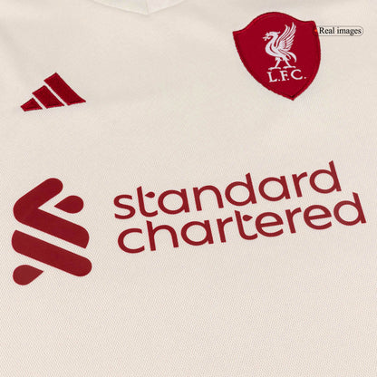 Liverpool Tröja 2025/26 Borta Vit Barn-9