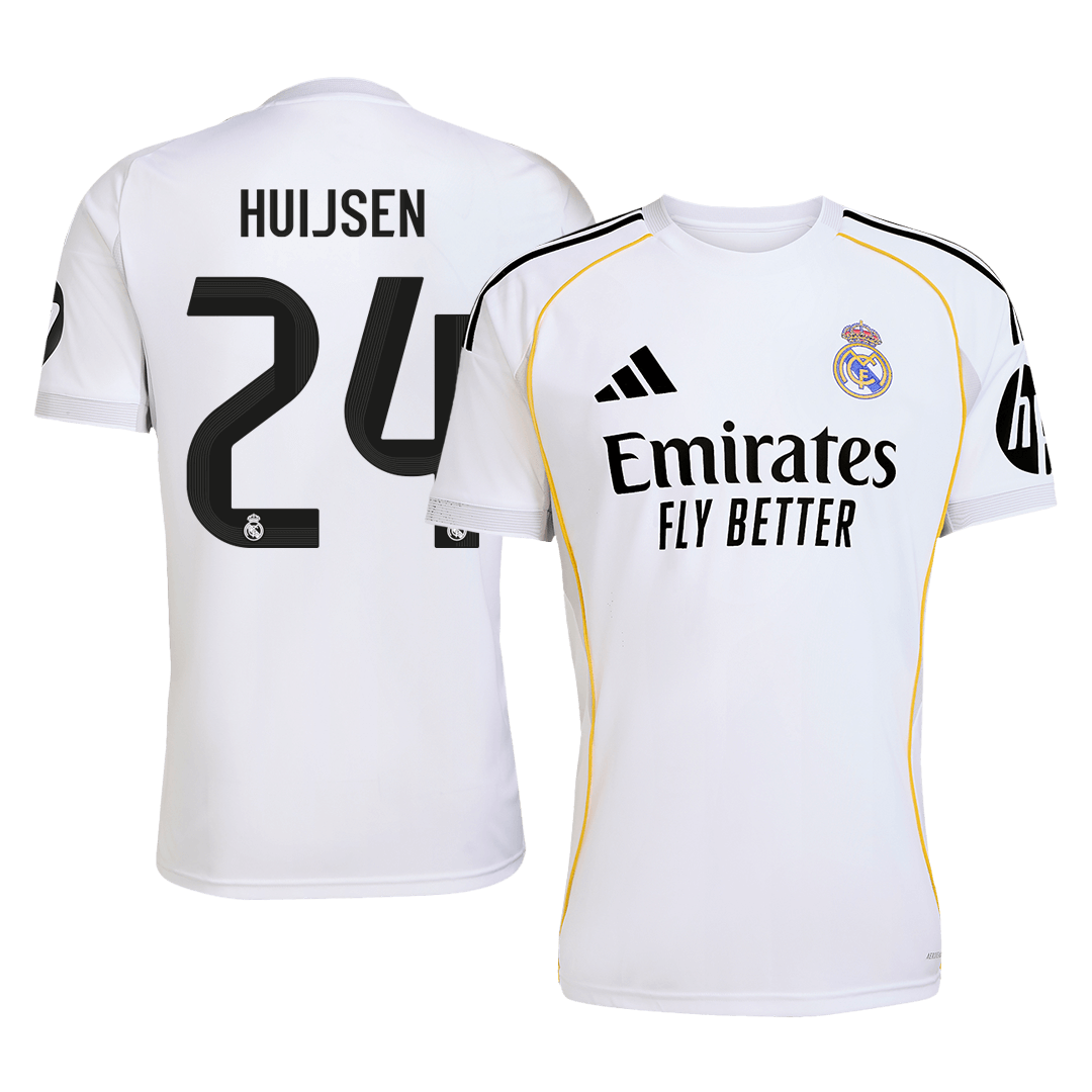 HUIJSEN #24 Real Madrid Tröja 2025/26 Hemma Premium Vit