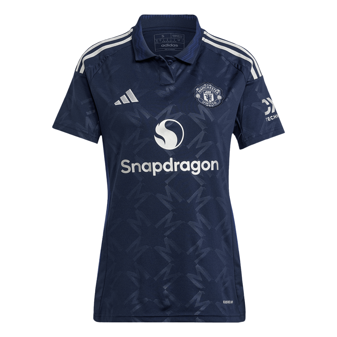 Manchester United Tröja 2024/25 Borta Mörkblå Dam