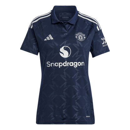 Manchester United Tröja 2024/25 Borta Mörkblå Dam