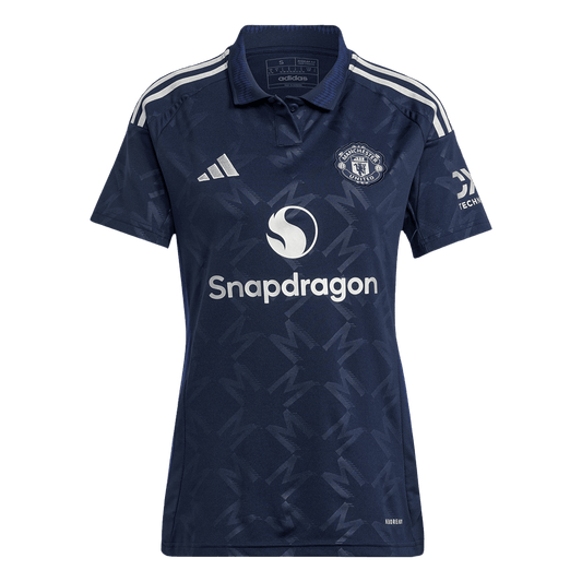 Manchester United Tröja 2024/25 Borta Mörkblå Dam