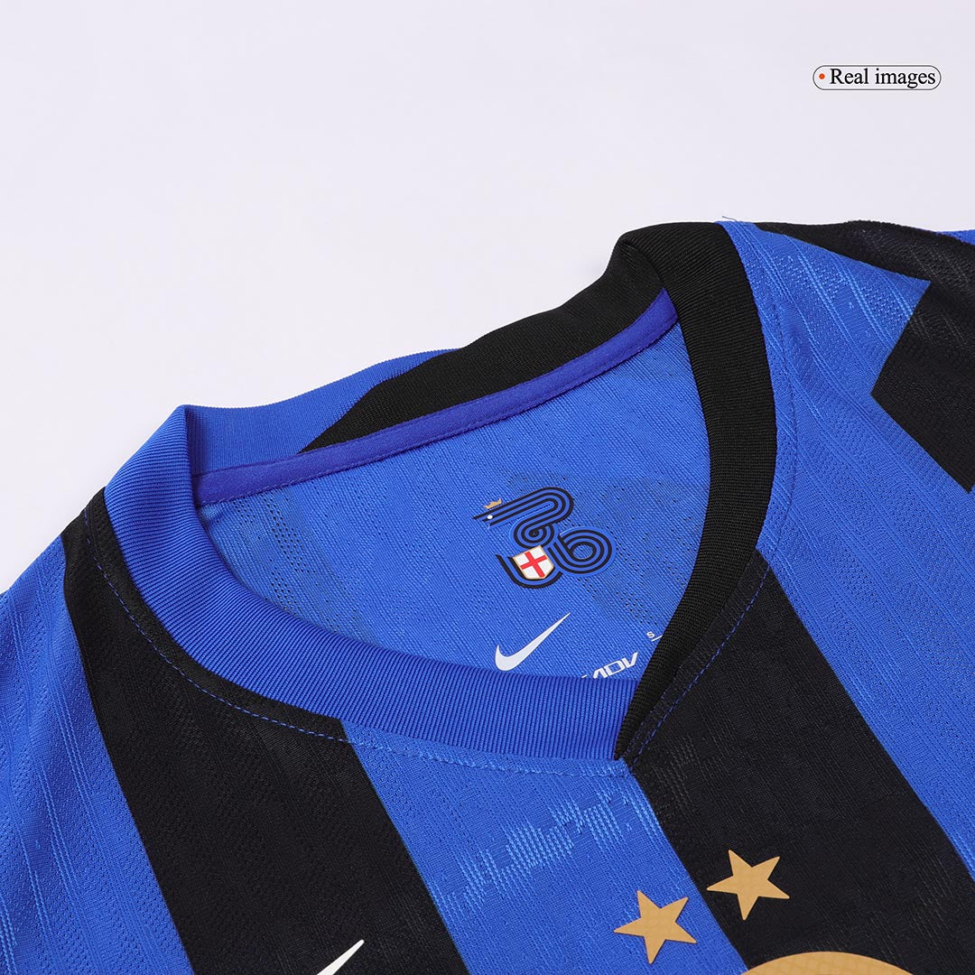 Inter Milan Tröja 2024/25 Hemma Autentisk Blå och svart