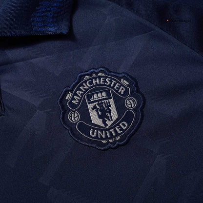 Manchester United Tröja 2024/25 Borta Mörkblå Dam-8