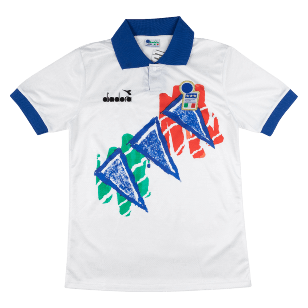 Italien Före matchtröja 1994 Retro Tröja
 Vit