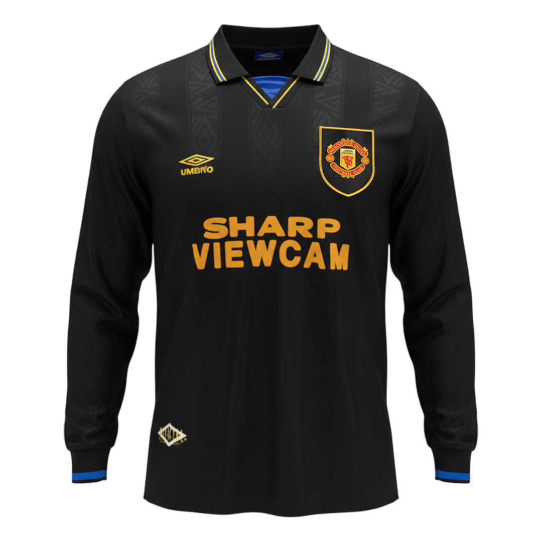 Manchester United Bortatröja 1993/94 Retro Tröja
 Svart