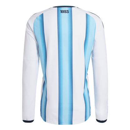 Argentina Tröja 2026 Hemma Långärmad Blå & Vit-11