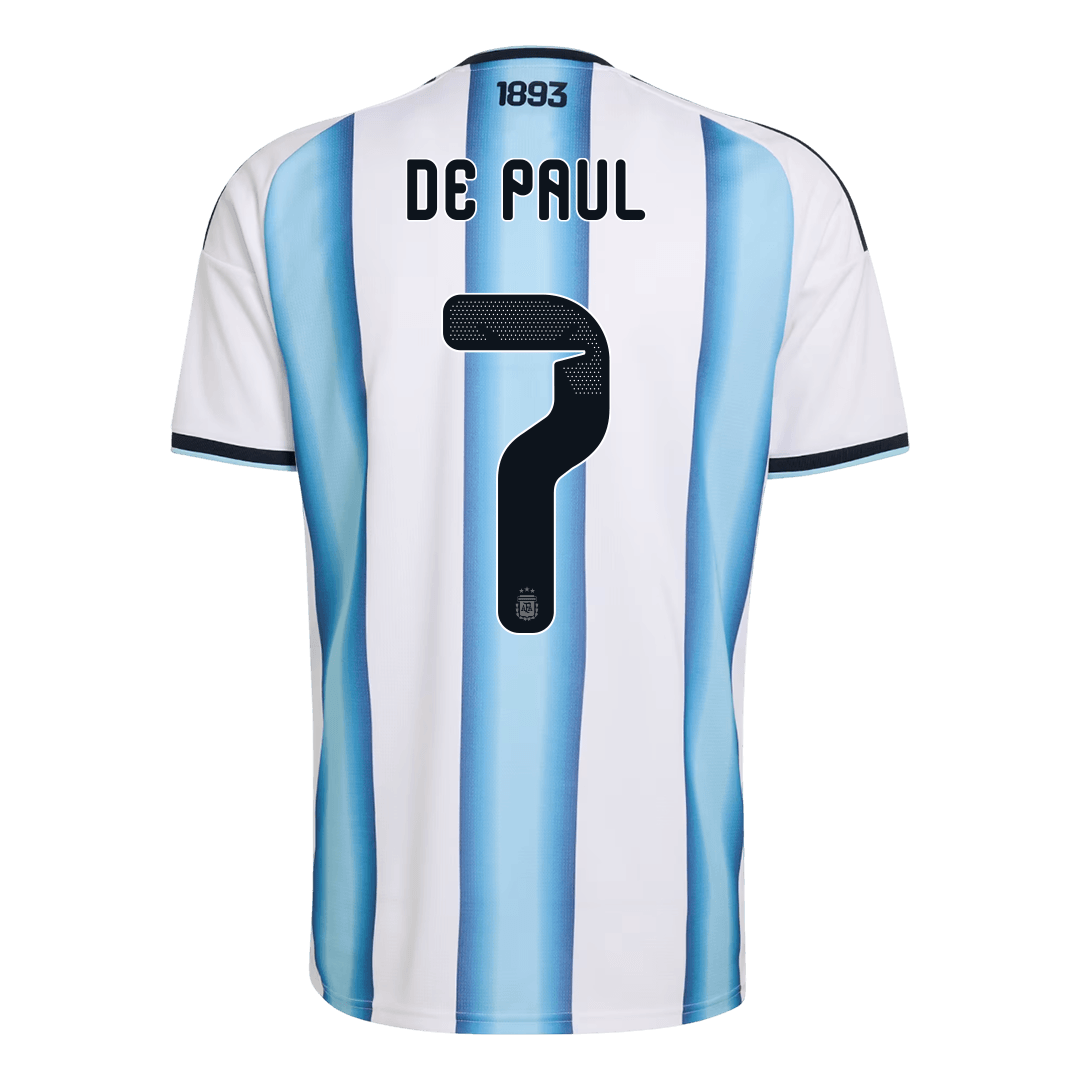 DE PAUL #7 Argentina Tröja 2026 Hemma Premium Blå & Vit-10